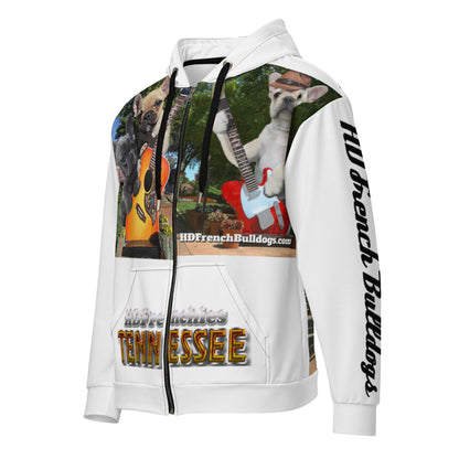 HDFrenchie Unisex zip hoodie