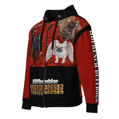 HDFrenchie Unisex zip hoodie